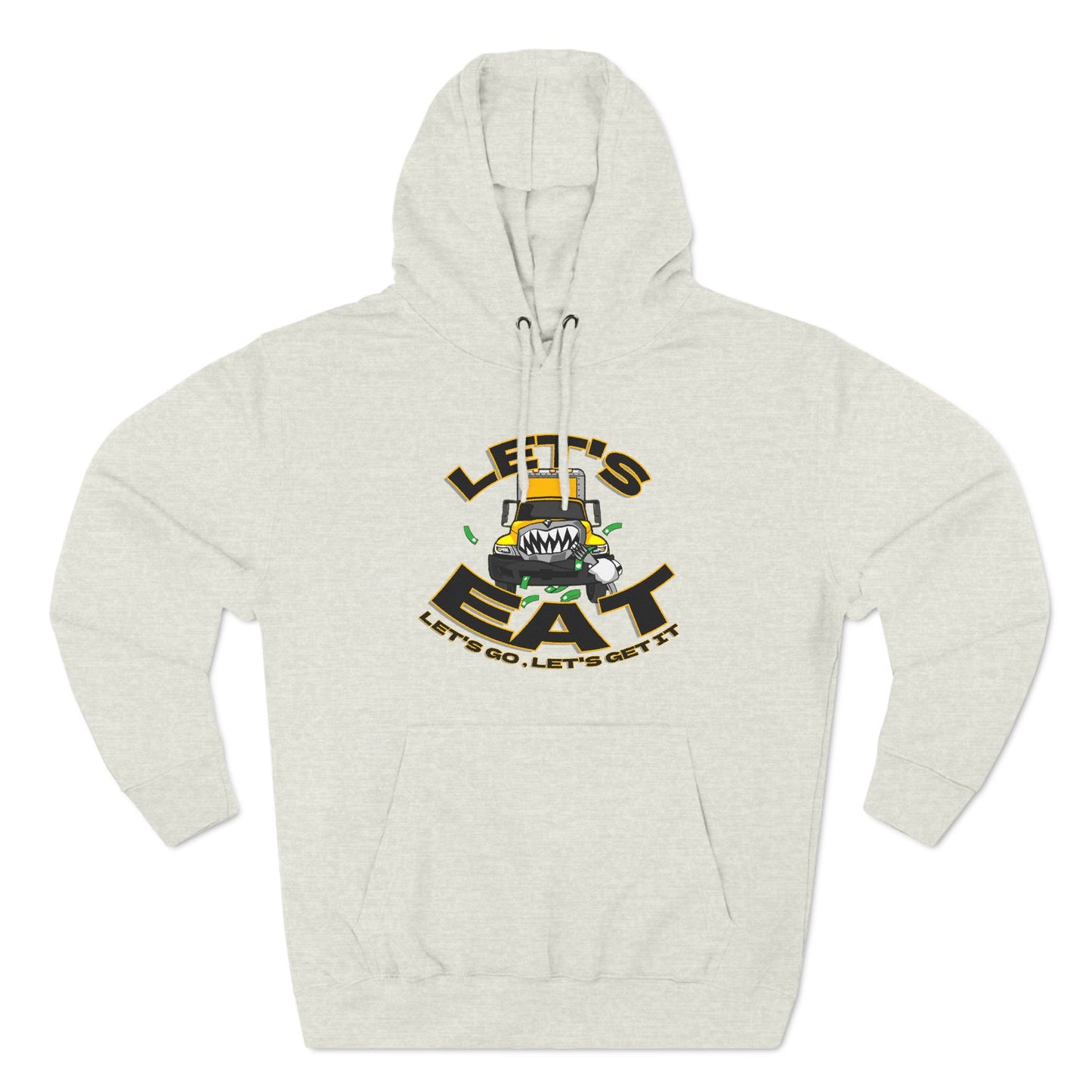 Three-Panel Fleece Hoodie