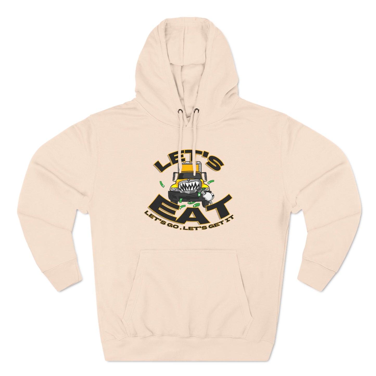 Three-Panel Fleece Hoodie