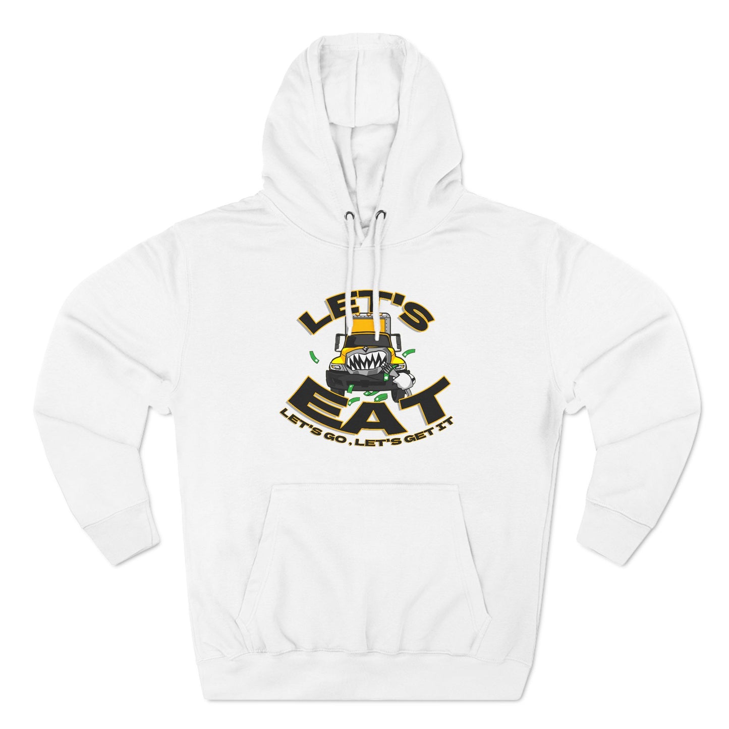 Three-Panel Fleece Hoodie