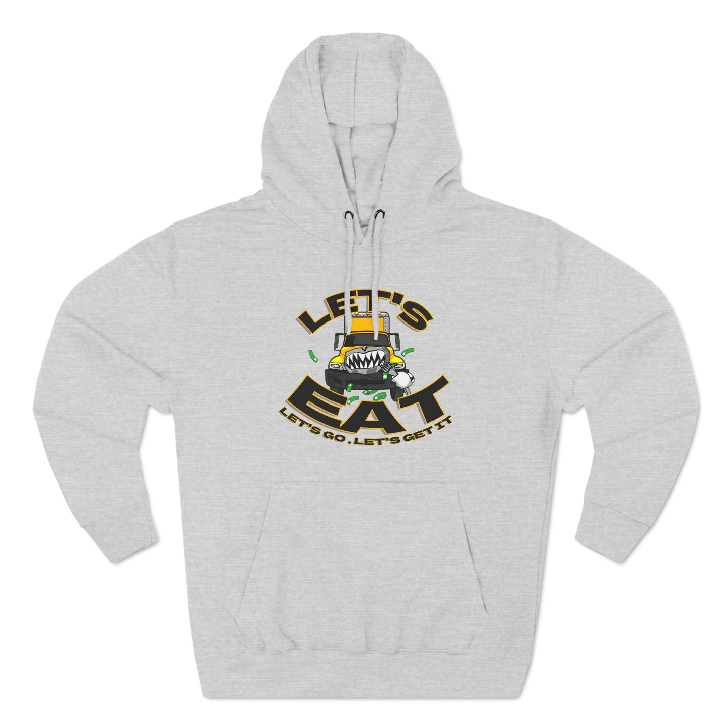 Three-Panel Fleece Hoodie